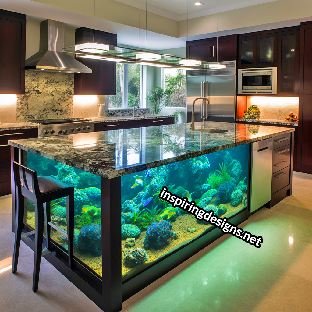 Aquarium Kitchen Islands