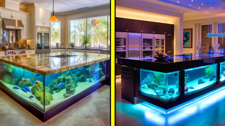 Aquarium Kitchen Islands Are Now A Thing, and We Can’t Get Enough!
