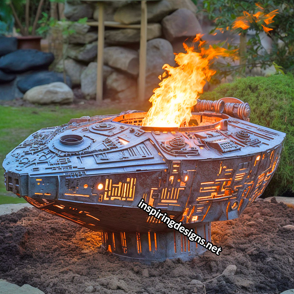 Star Wars Fire Pits - Millennium Falcon Bonfire Pit