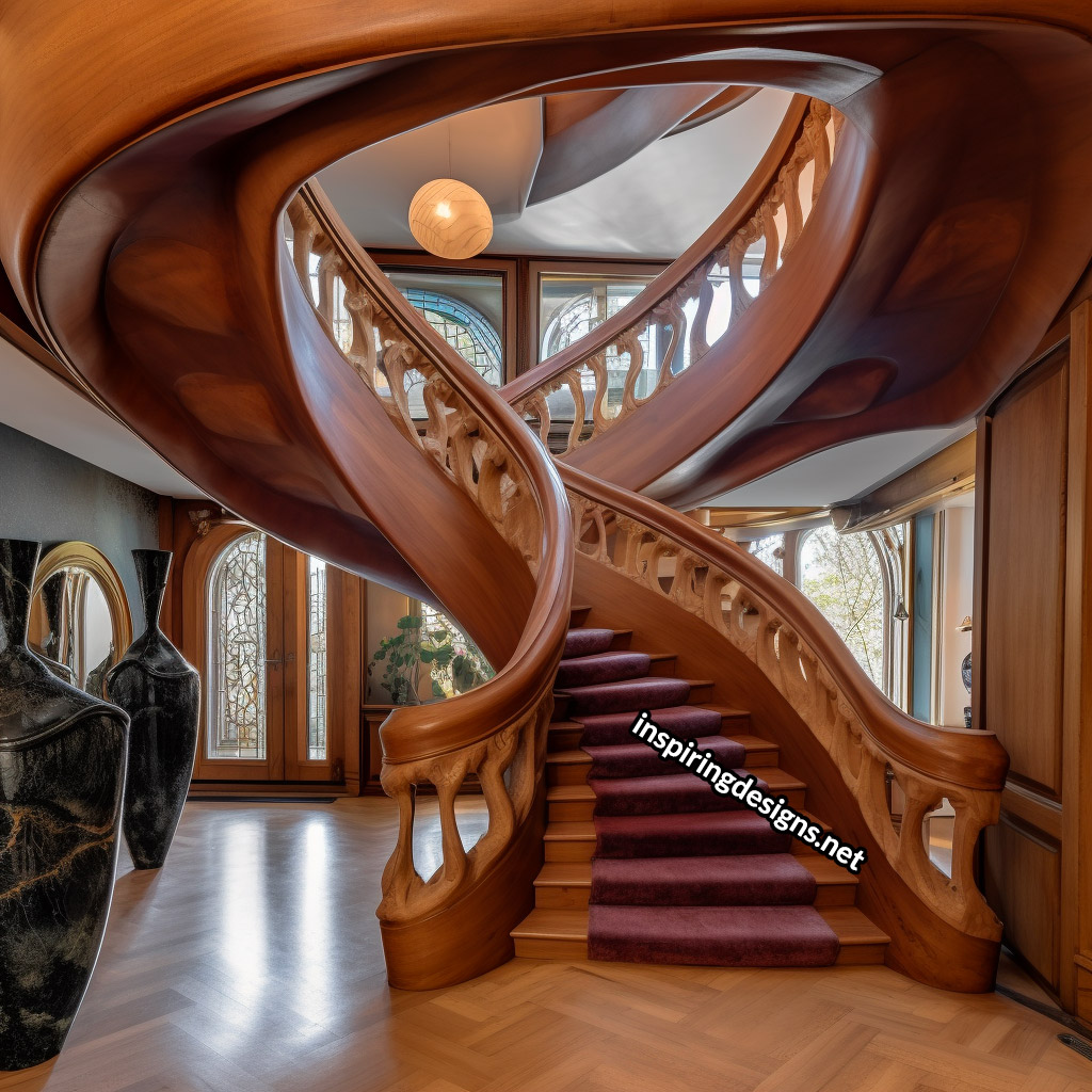 Stunning Handcrafted Wooden Staircases and Sculptural Spiral Staircases