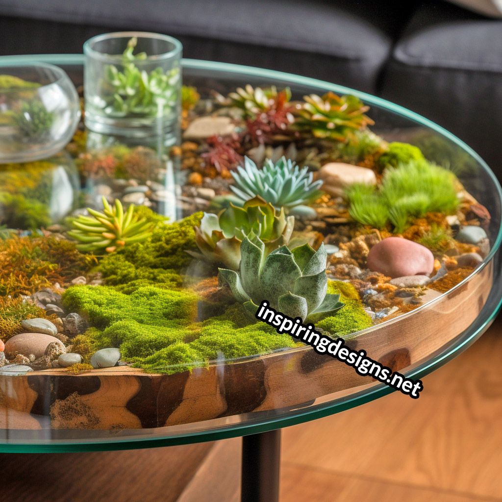 Coffee deals table succulents