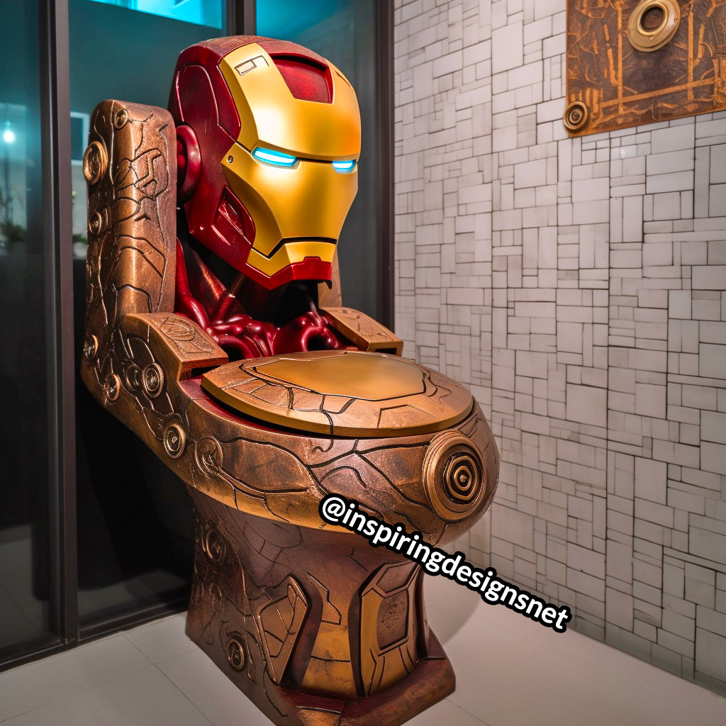 Iron Man Toilet - Superhero Toilets