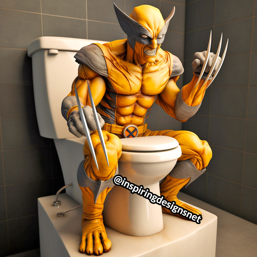 Wolverine Toilet - Superhero Toilets