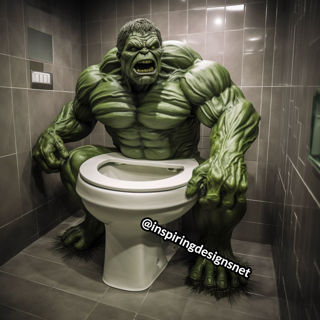 Hulk Toilet - Superhero Toilets