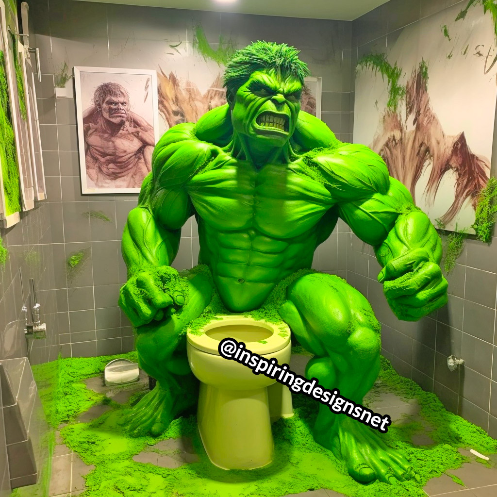 Hulk Toilet - Superhero Toilets