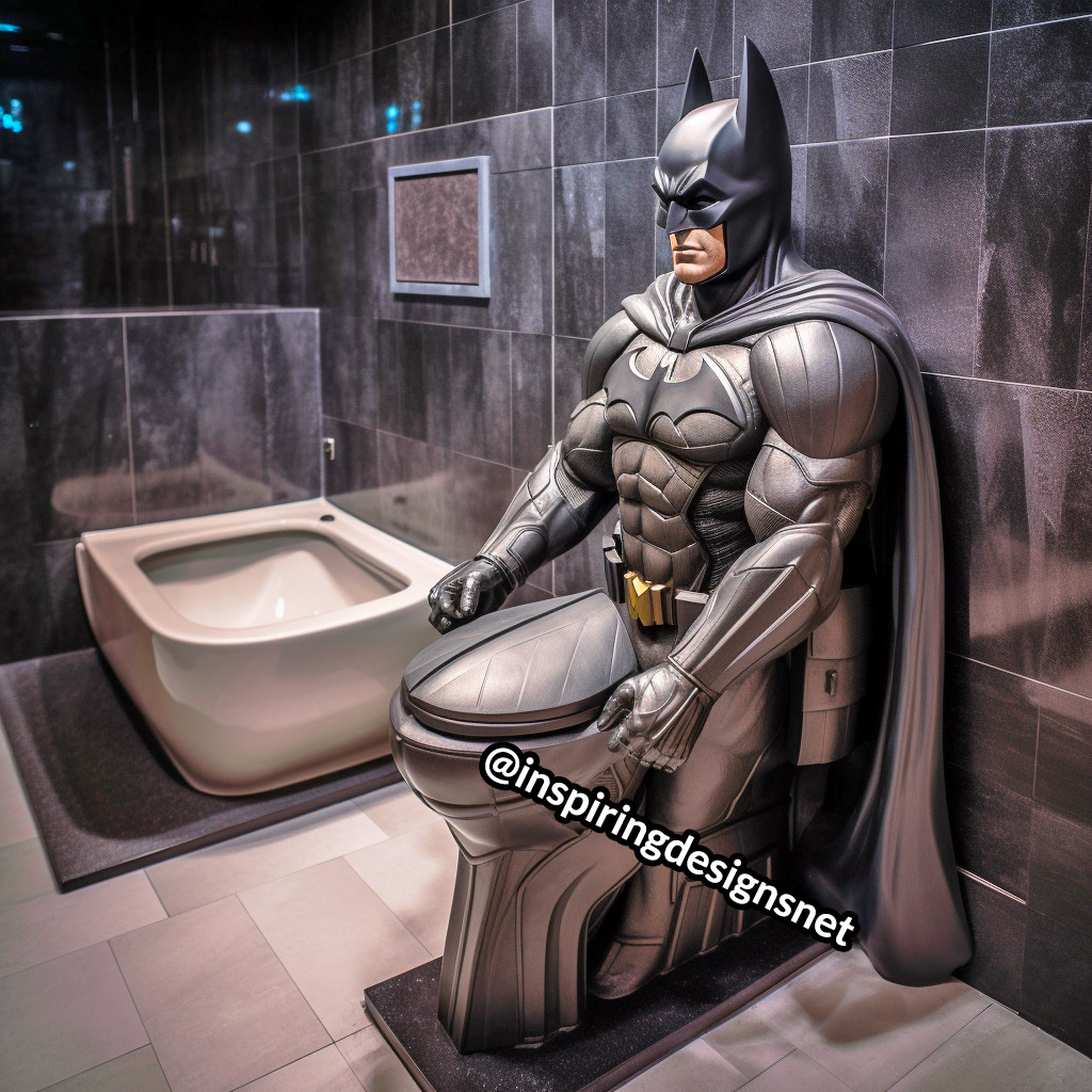 BatMan Toilet - Superhero Toilets