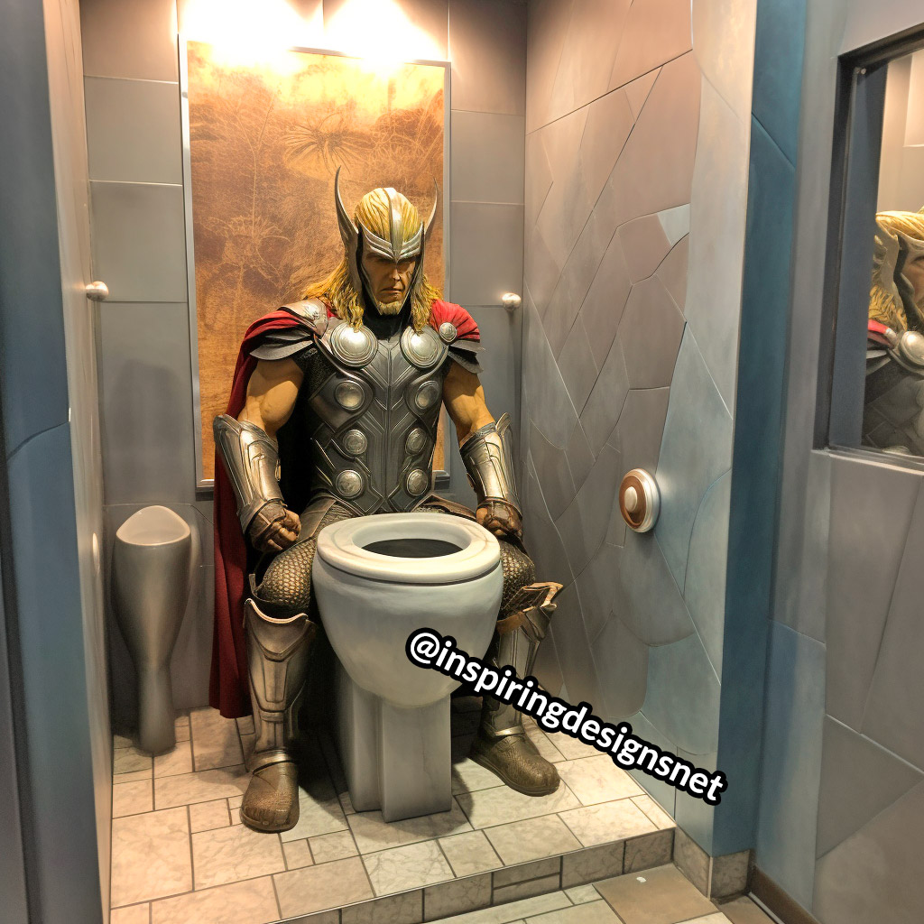 Thor Toilet - Superhero Toilets