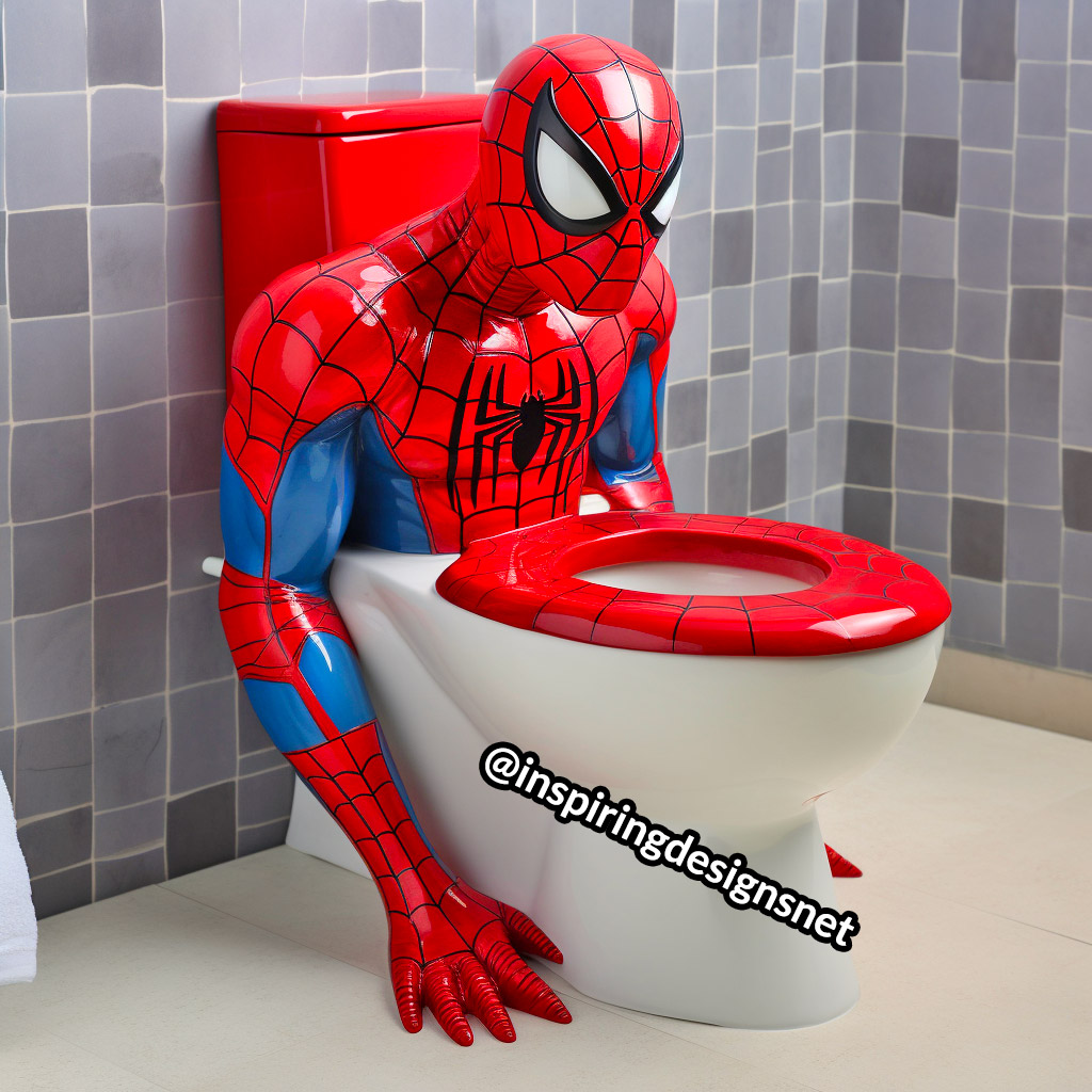 Spiderman Toilet - Superhero Toilets