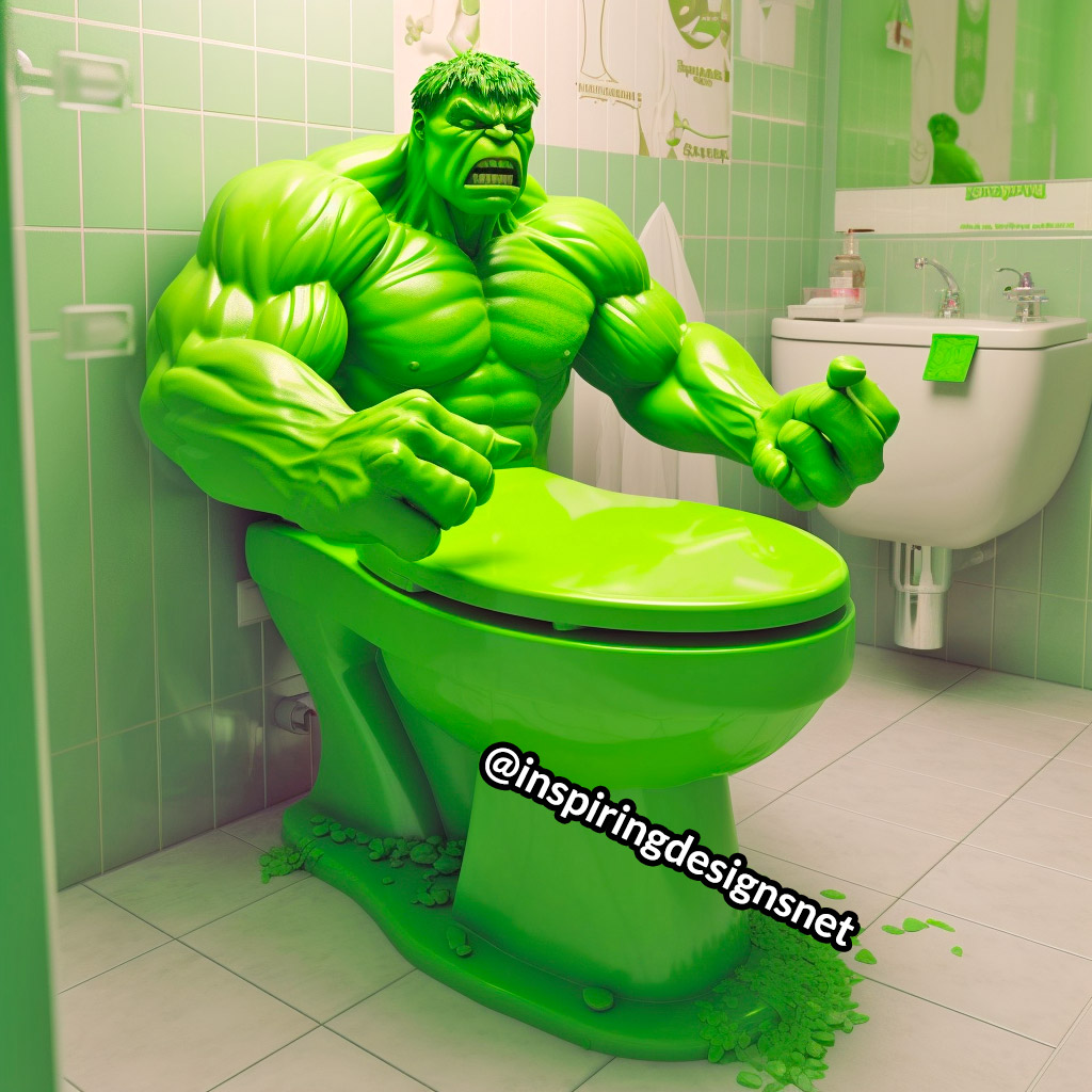 Hulk Toilet - Superhero Toilets