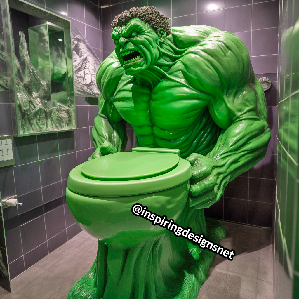 Hulk Toilet - Superhero Toilets