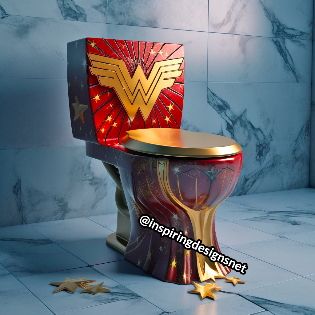 Wonder Woman Toilet - Superhero Toilets