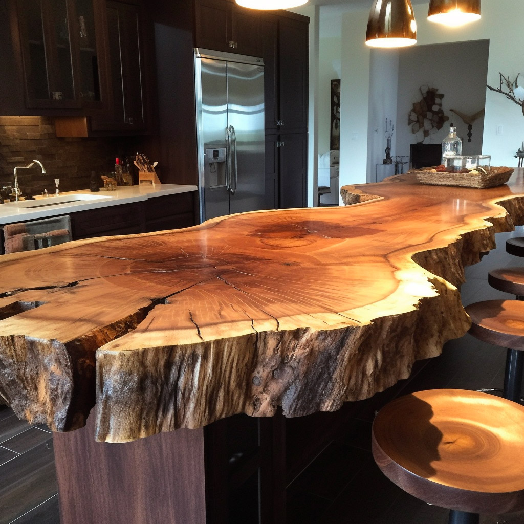 Live Edge Wood Slab Countertops