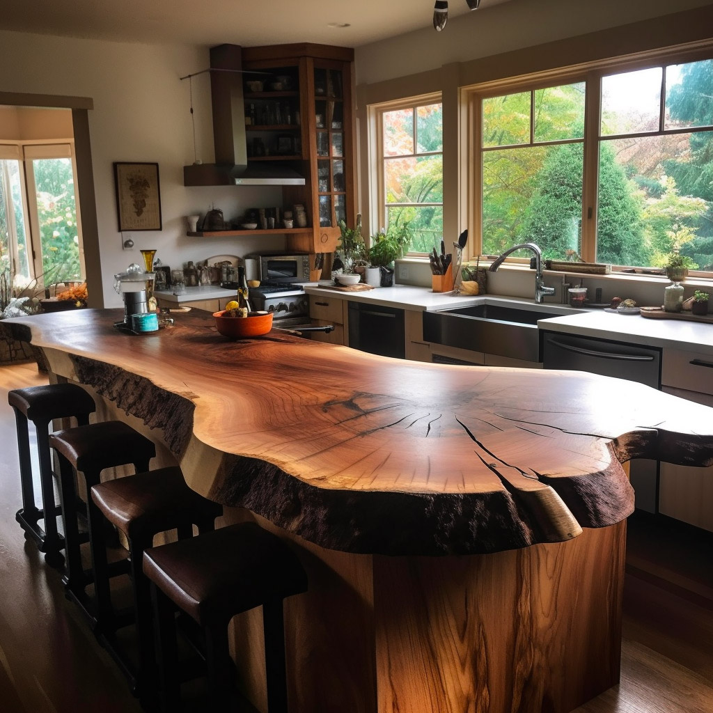 Live Edge Wood Slab Countertops