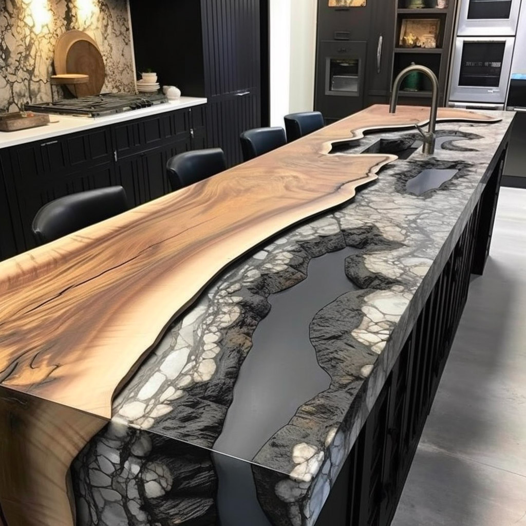 Live Edge Wood Slab Countertops