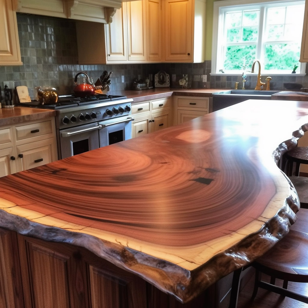 Live Edge Wood Slab Countertops