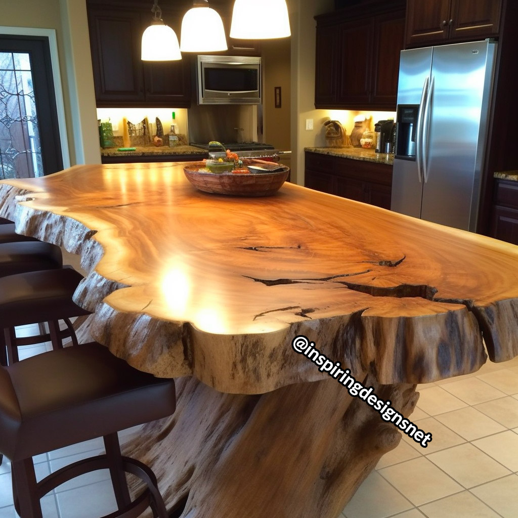 Live Edge Wood Slab Countertops