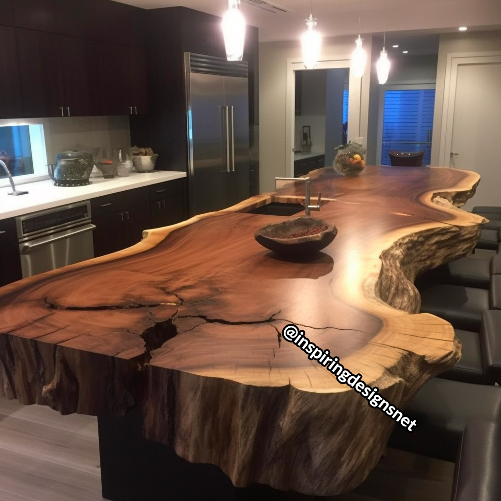 Live Edge Wood Slab Countertops