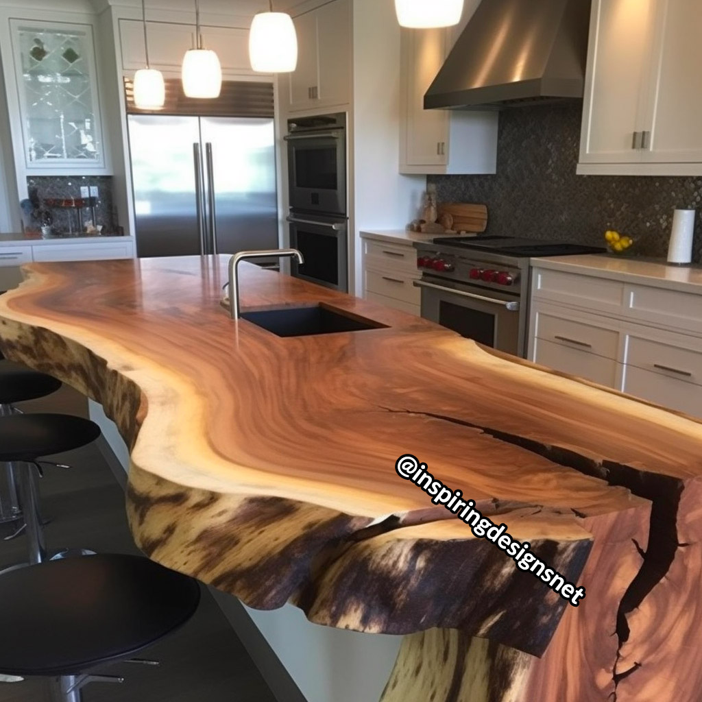 Live Edge Wood Slab Countertops