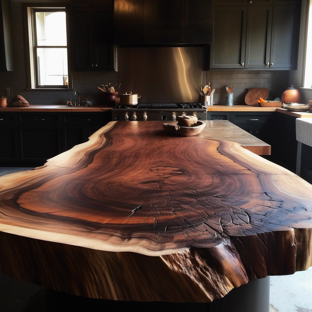 Live Edge Wood Slab Countertops