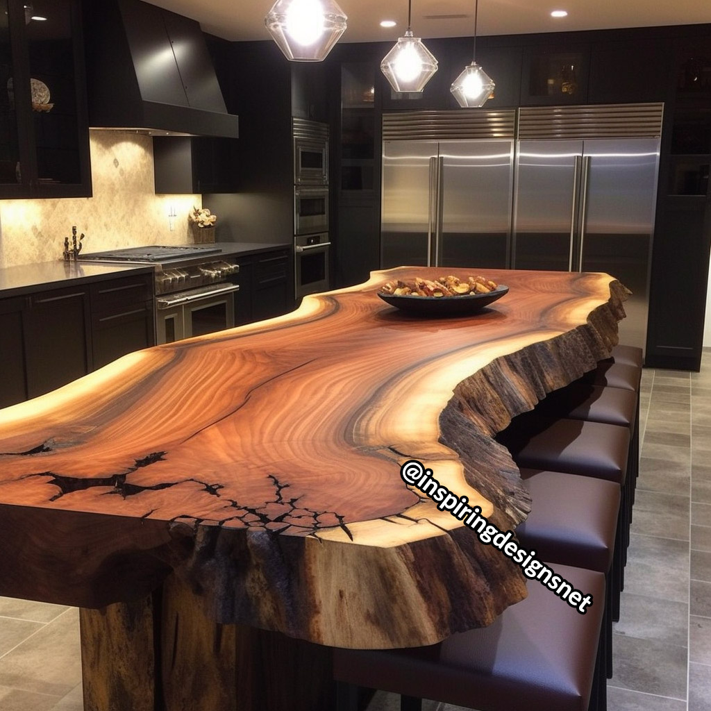 Live Edge Wood Slab Countertops