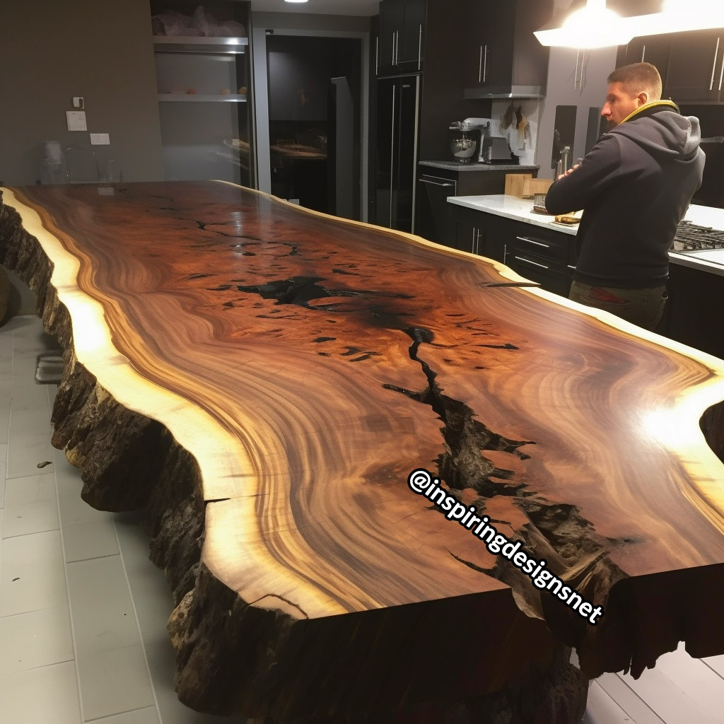 Live Edge Wood Slab Countertops