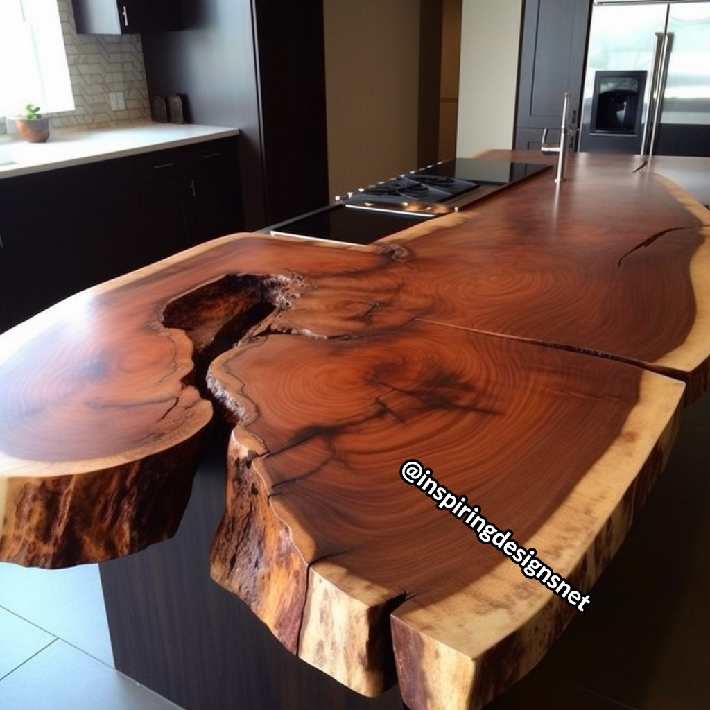 Live Edge Wood Slab Countertops