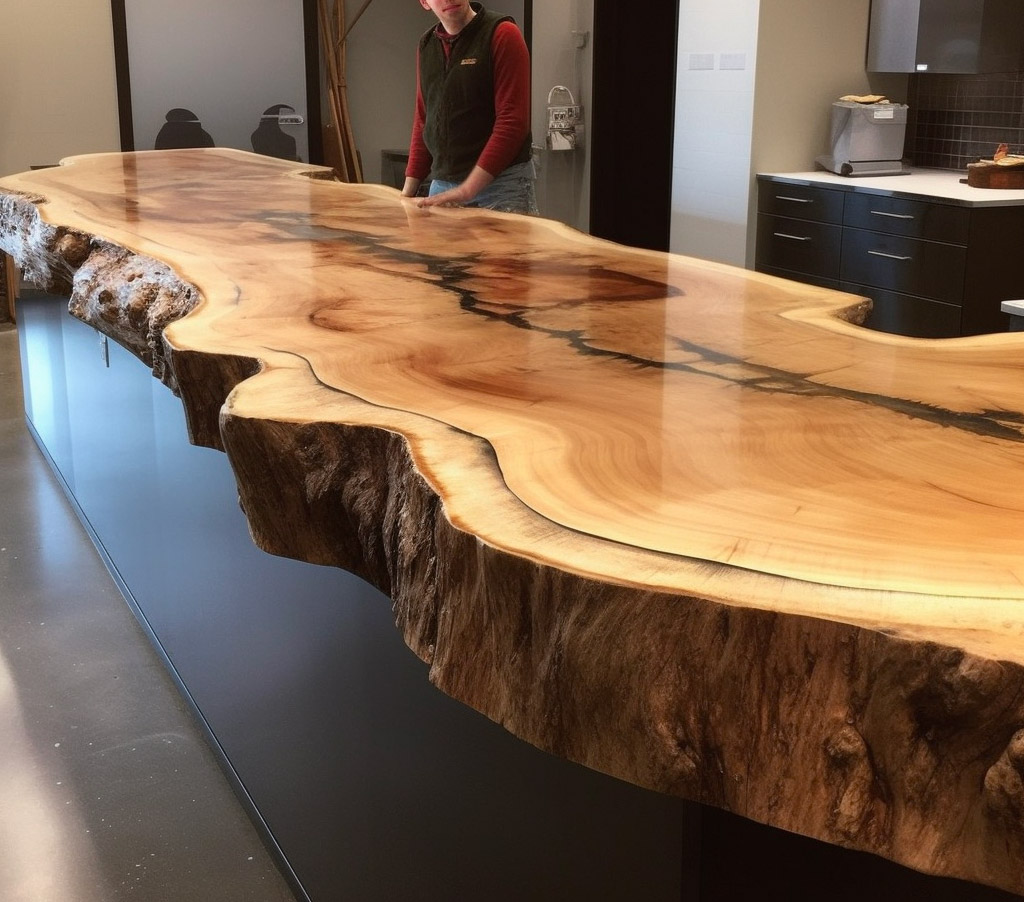 Live Edge Wood Slab Countertops