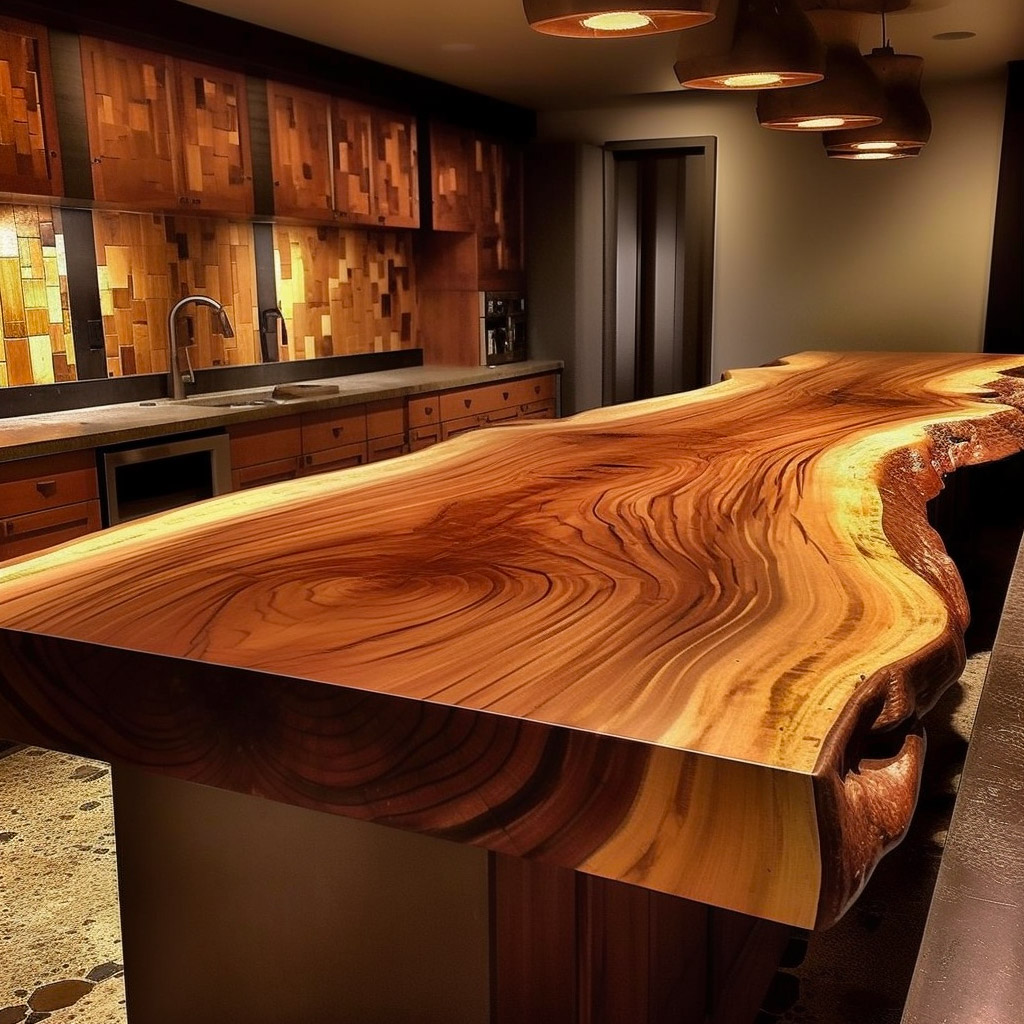 Live Edge Wood Slab Countertops