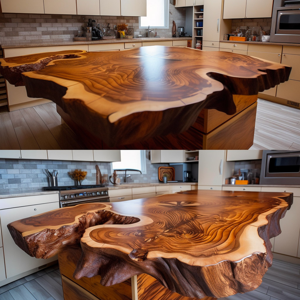 Live Edge Wood Slab Countertops