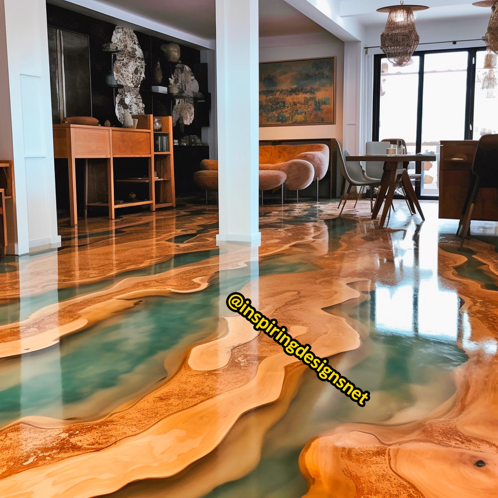 Beach Flooring Made From Sand and Epoxy