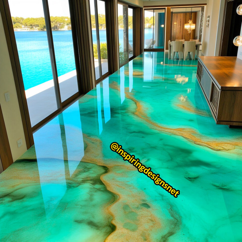 This Stunning Beach Flooring Is Made From Sand and Epoxy Inspiring
