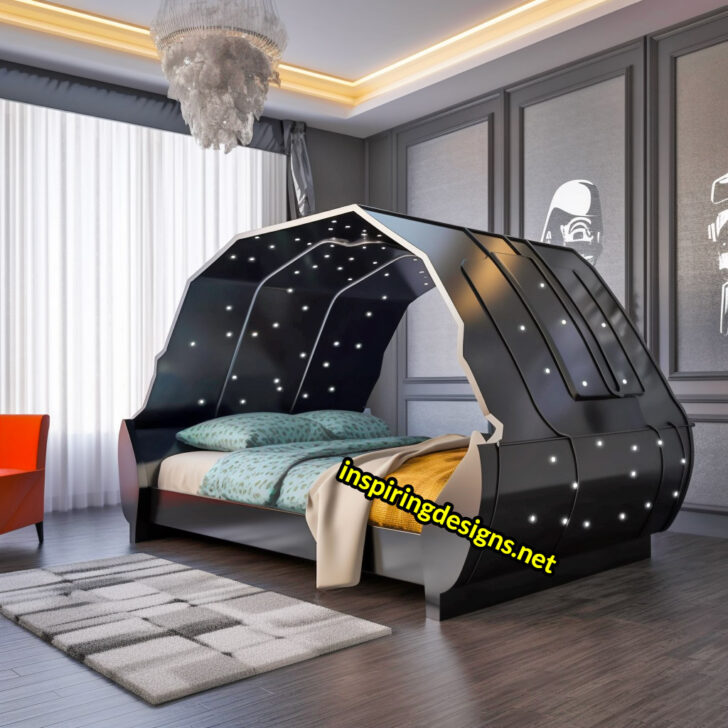 Sleep on the Dark Side With These 3D Star Wars Kids Beds – Inspiring