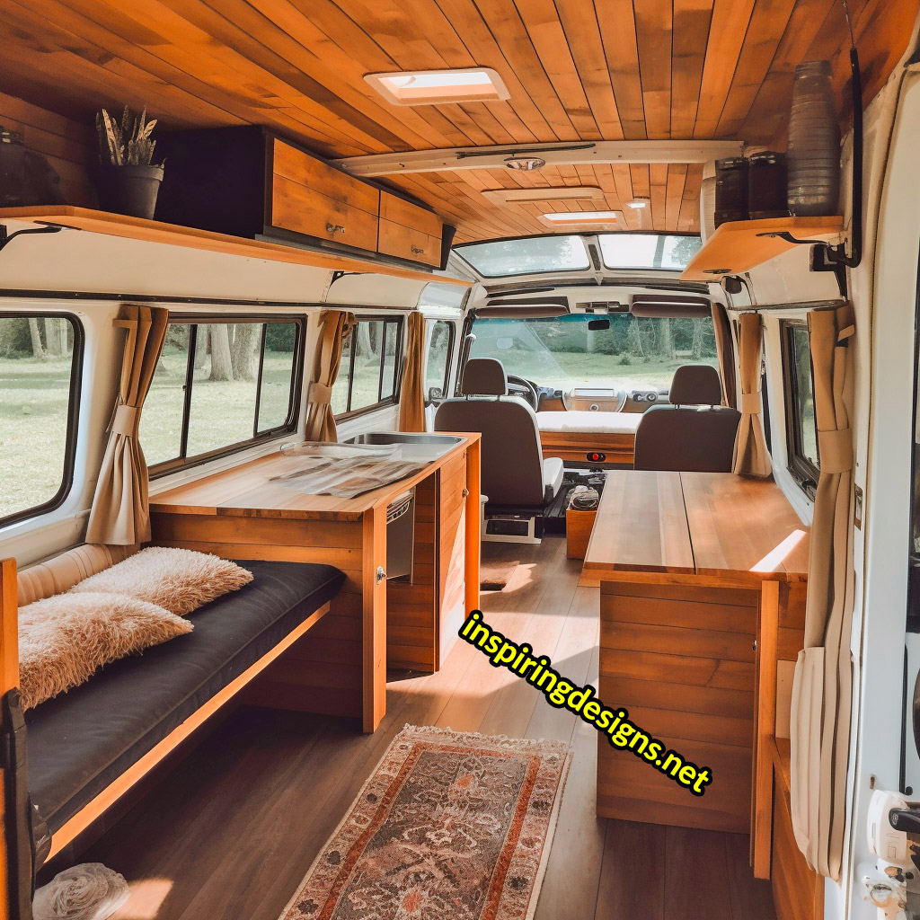 Volkswagen Hippy Bus Converted Into RV with Second Level