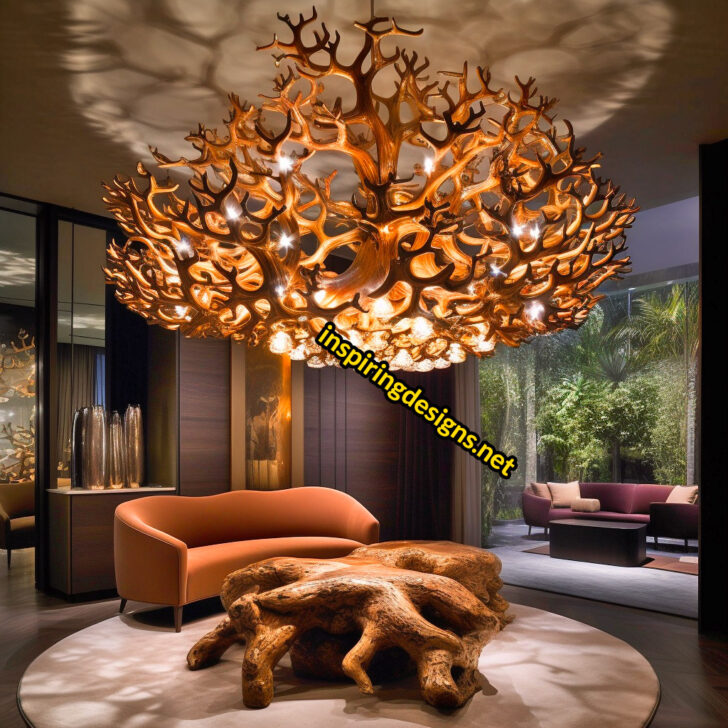 These Weeping Willow Chandeliers Illuminate Your Home with Natural ...