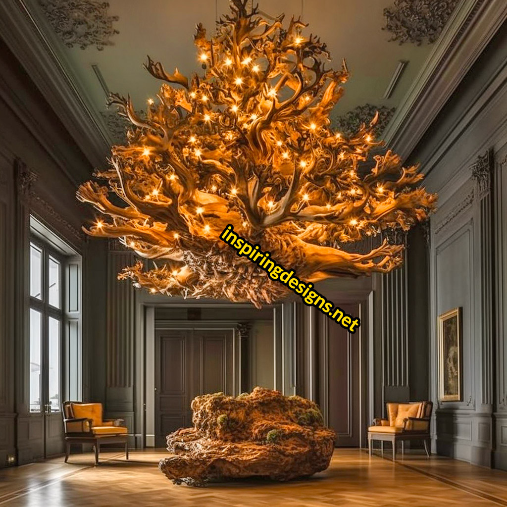 Tree Shaped Chandelier Lamp
