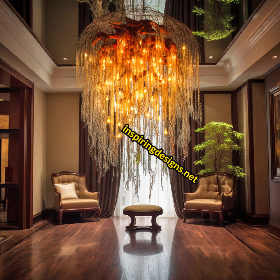 These Weeping Willow Chandeliers Illuminate Your Home with Natural ...