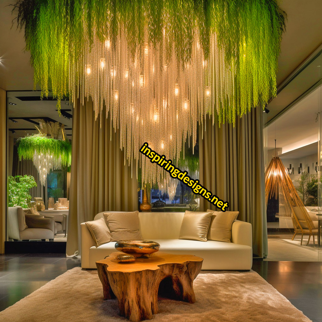 Weeping Willow Tree Shaped Chandelier Lamp