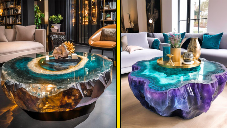 These Giant Geode Coffee Tables Are Stunning, and Probably Insanely Heavy!