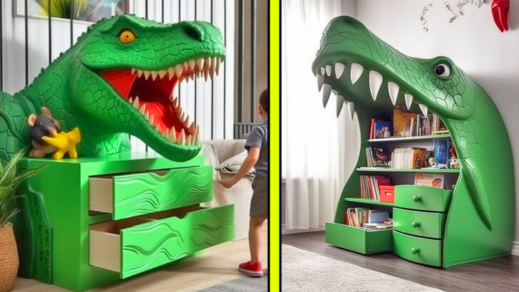These 3D Dinosaur Dressers Bring the Jurassic Era Right into Your Child’s Room