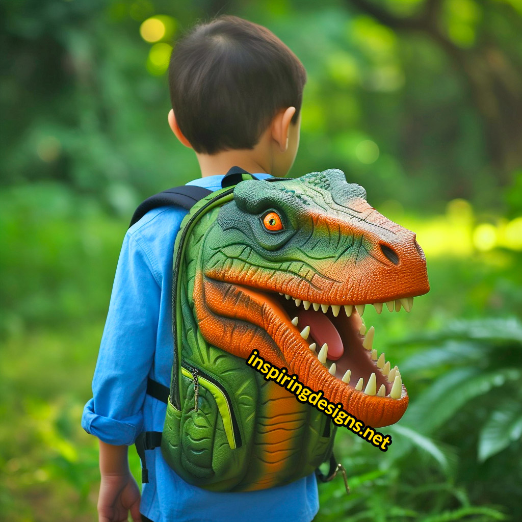 These 3D Dinosaur Shaped Backpacks Are Perfect For Dino-Loving Kids! –  Inspiring Designs