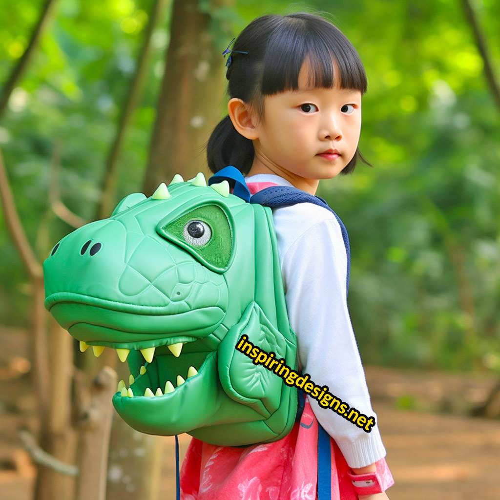 3D Dinosaur Shaped Backpacks