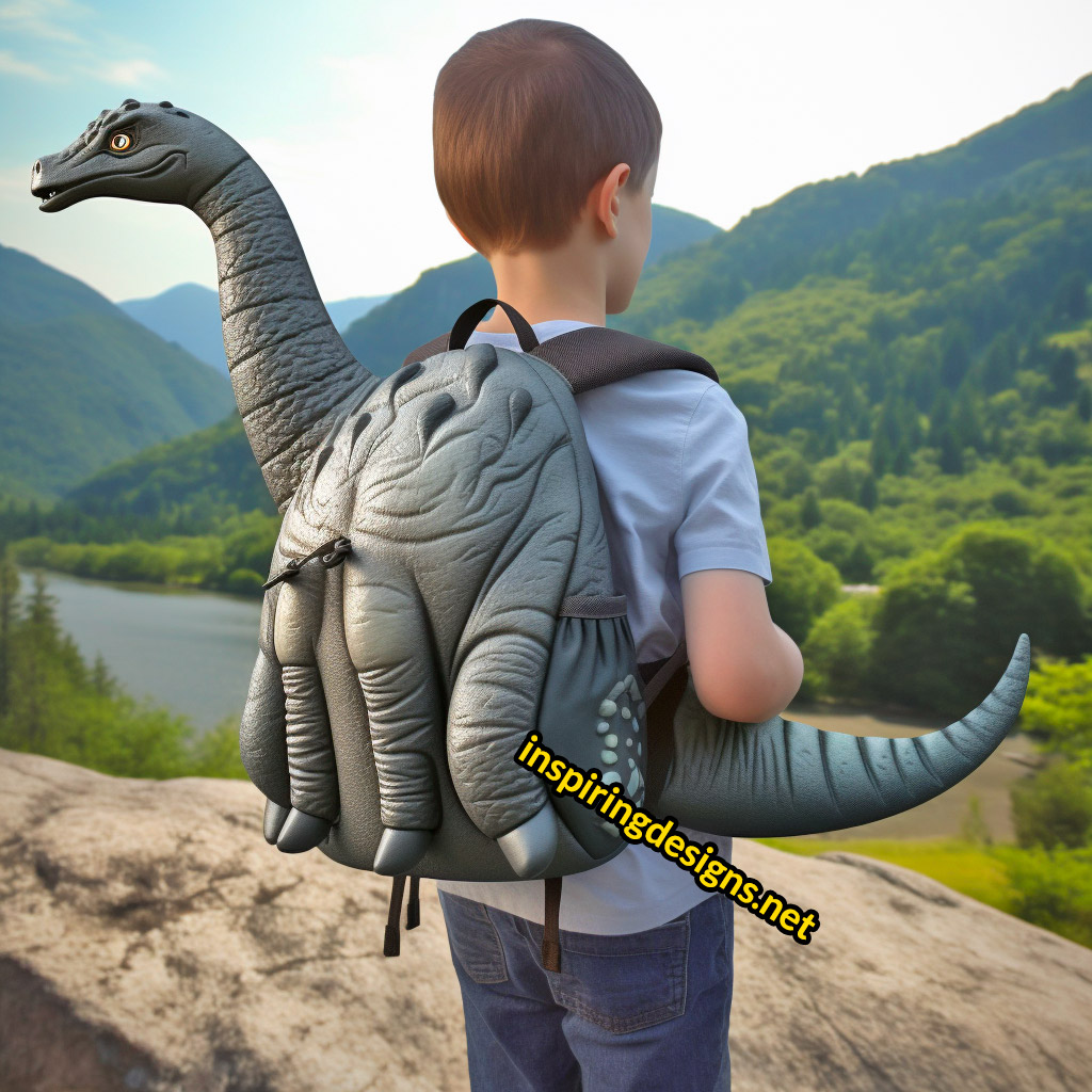 3D Dinosaur Shaped Backpacks - Brachiosaurus Backpack