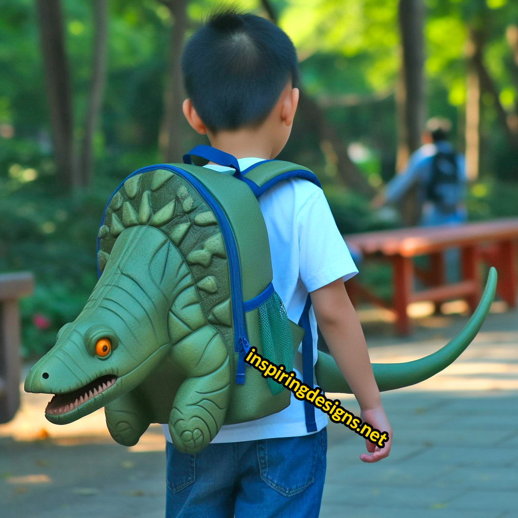 3D Dinosaur Shaped Backpacks - Stegosaurus Backpack