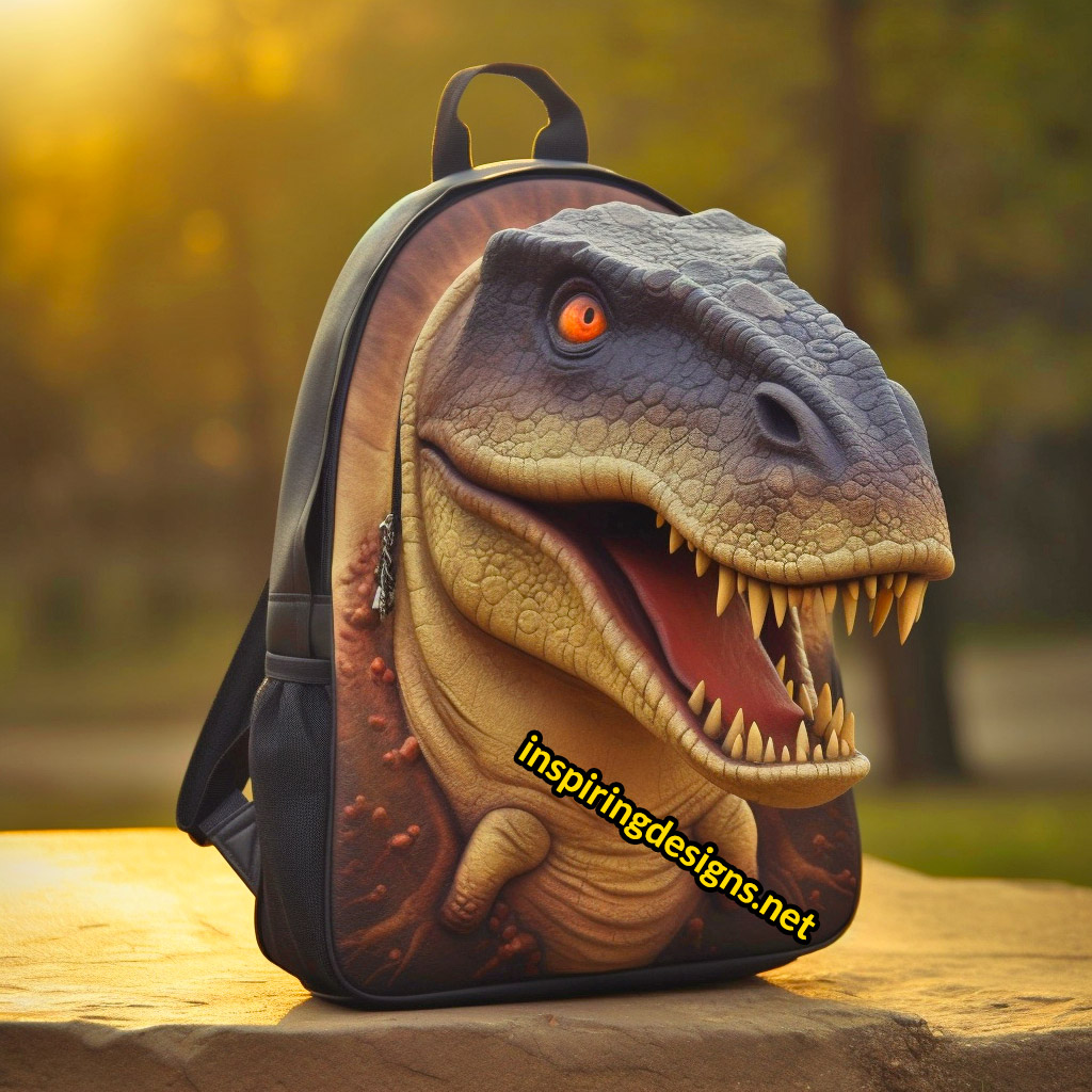 3D Dinosaur Shaped Backpacks - T-Rex Backpack