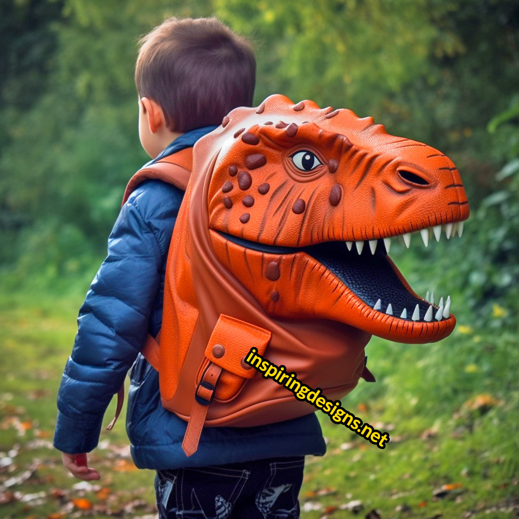 3D Dinosaur Shaped Backpacks - T-Rex Backpack