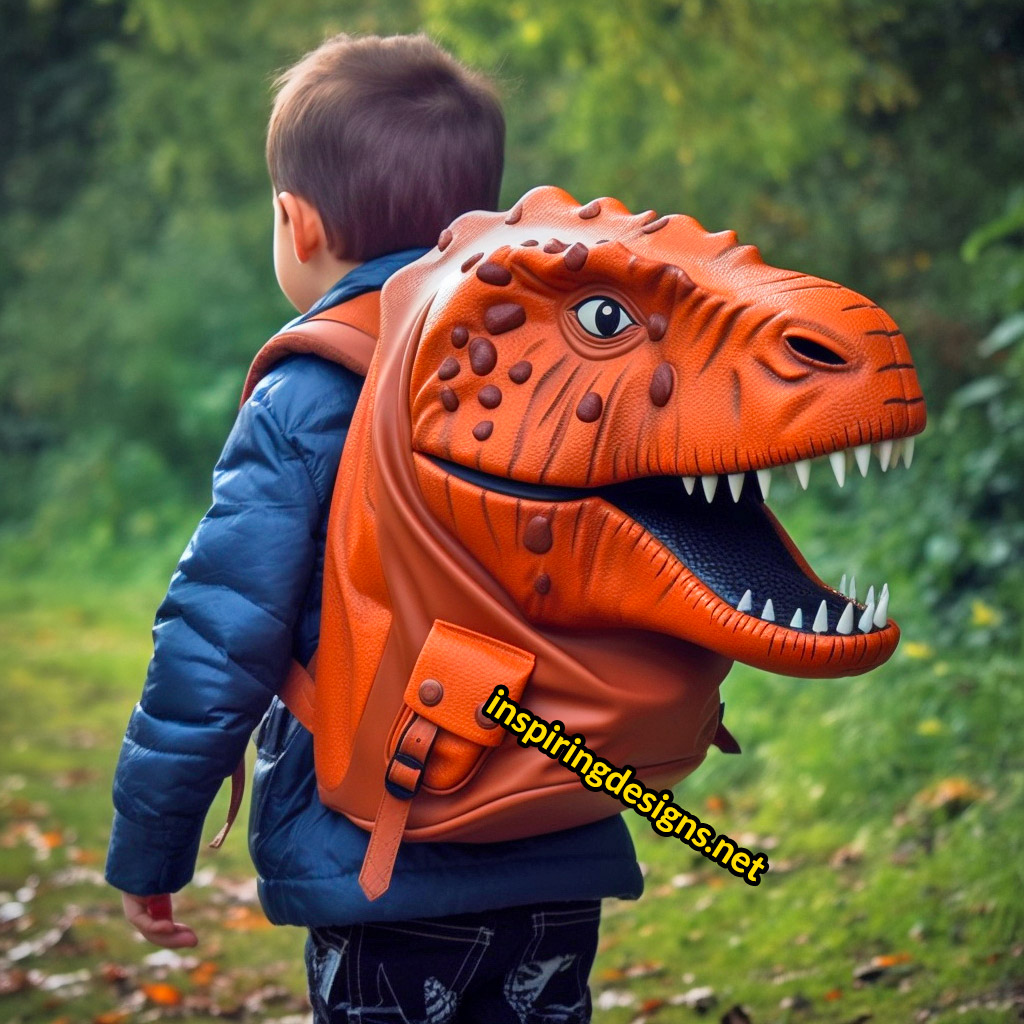 These 3D Dinosaur Shaped Backpacks Are Perfect For Dino-Loving Kids! –  Inspiring Designs