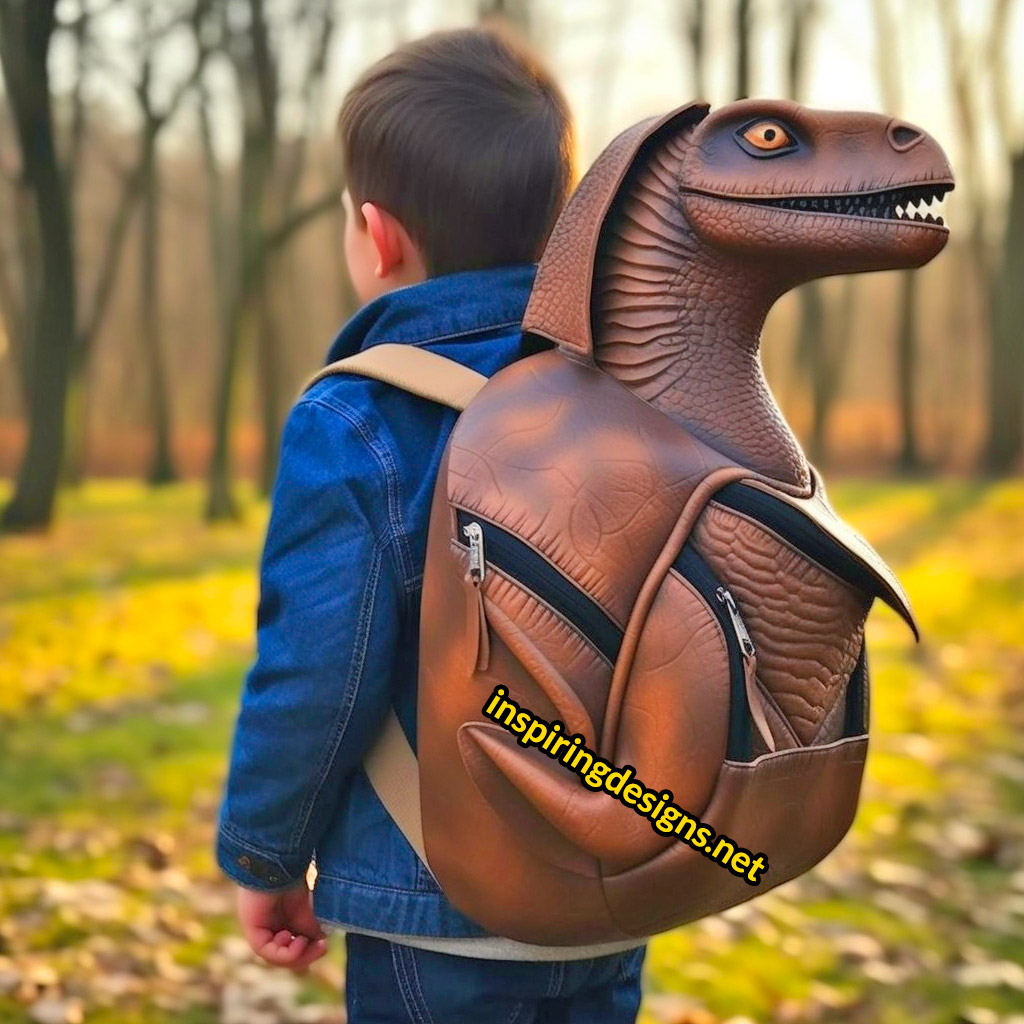 Cool Kids Dino Backpack For Fun School Time - Inspire Uplift