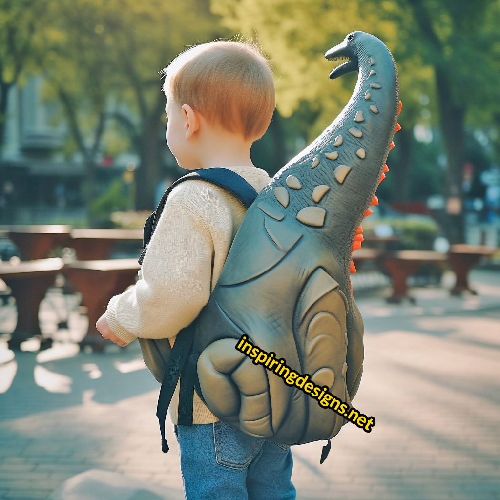 3D Dinosaur Shaped Backpacks - Brachiosaurus