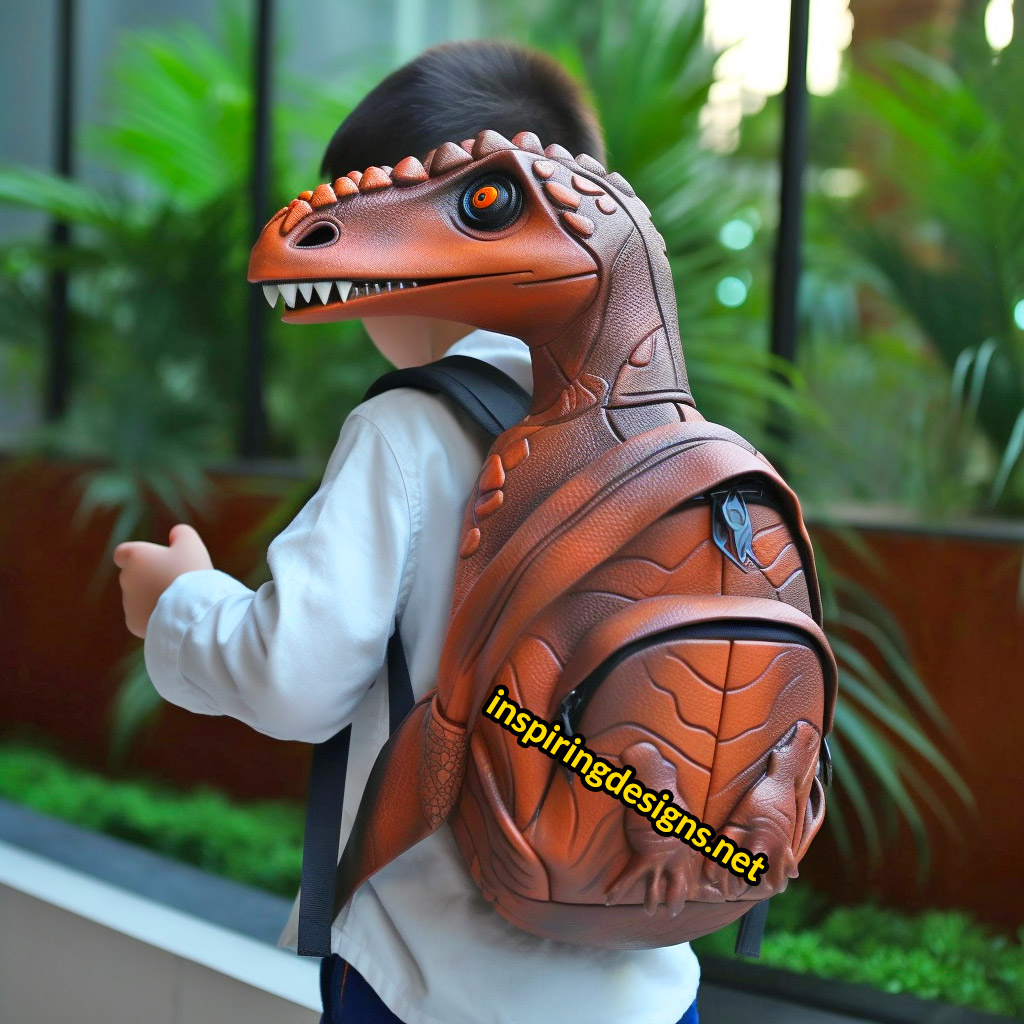 New Fashion Creative 3D Dinosaur Backpack Cute Animal Cartoon