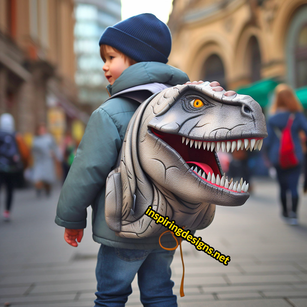 Cool Kids Dino Backpack For Fun School Time - Inspire Uplift